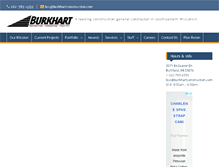 Tablet Screenshot of burkhartconstruction.com